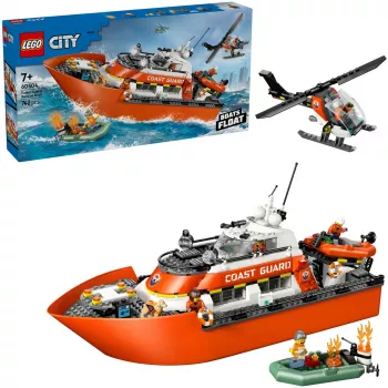 LEGO City 60504 Päästepaat ja helikopter