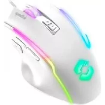 Juhtmega mänguri hiir Speedlink DECUS USB valge — ergonoomiline disain, mudel SL-680024-WT