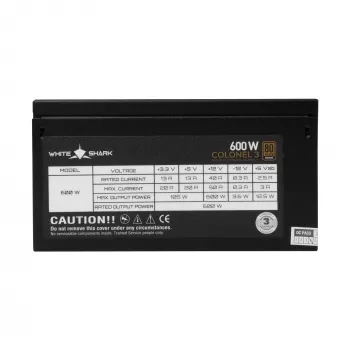Toiteplokk White Shark GPSU-B600S Colonel-3 600W
