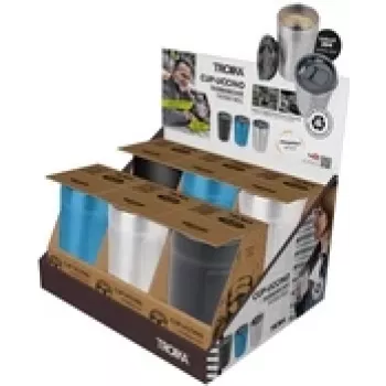 Termokruuside komplekt TROIKA Thekendisplay 6×CUP-UCCINO — 6 tk, isoleeritud joogikruusid