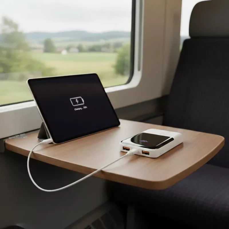 Akupank everActive EB-10Q 10 000 mAh, 2× USB väljundit, 22,5 W QC4.0