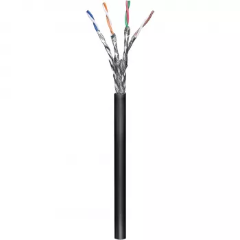 Wentronic goobay - Bulk Cable - 100,0m - SFTP, PiMF - CAT 6 - Stranded - Must (57195)