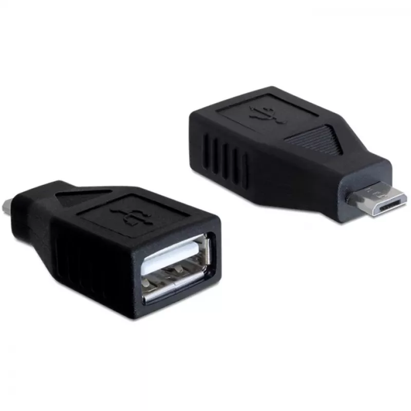 DeLOCK - USB-adapter - USB Type A, 4 kontakti (emane) - 5 kontakti Micro-USB Type B (isane) (65296)