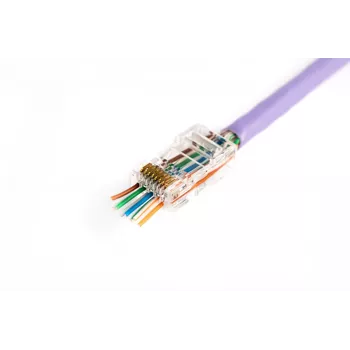 RJ45-pistik Digitus X-ML-6U-EZ Läbipaistev Isane 100 tk