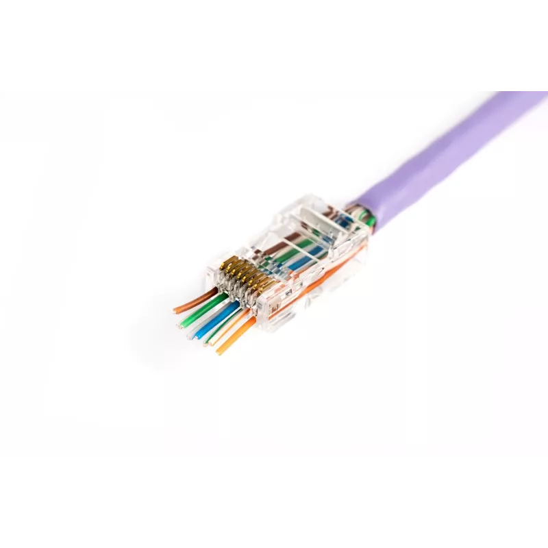 RJ45-pistik Digitus X-ML-6U-EZ Läbipaistev Isane 100 tk