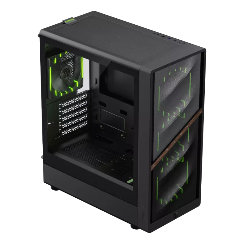 Gamemax korpus | AERIS 330 MB | Must | Mini Tower | Toiteplokk pole kaasas