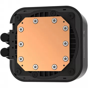 Vedelikjahutuskomplekt DeepCool LQ240 — 240 mm radiaator, 2×120 mm PWM ventilaatorit, RGB, toru 41 cm, alumiiniumradiaator, must