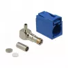 Koaksiaalpistik DELOCK 89715 — FAKRA C isane, 90° täisnurkne, 13,8×21,5×9,5 mm