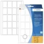 HERMA - püsiliimiga kleebised - valge - 22 x 32 mm 640 silt(i) (32 lehte x 20) (2430)