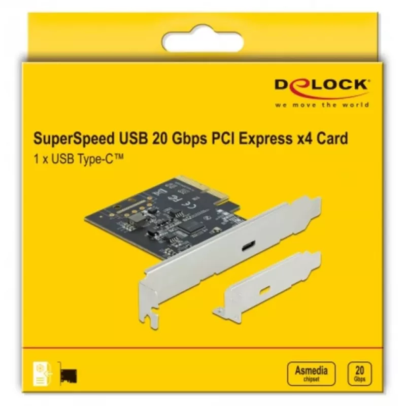 DeLOCK - USB-adapter - PCIe 3.0 x4 madalprofiil - USB 3.2 Gen 2x2 x 1 (89036)