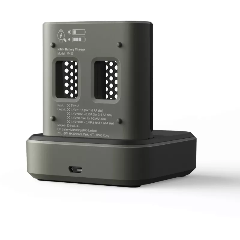 Akulaadija dokkimisjaam GP M452 NiMH Micro AAA, Mignon AA laetavatele elementidele