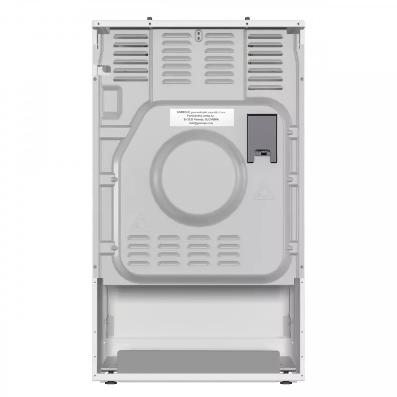 Vabalt seisev gaasipliit ahjuga Gorenje GG5A10WFFM — 4 põletiga pliidiplaat, 70 l ahi, emailitud pealispind, valge