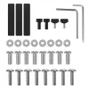 Maclean 2 monitori alus, gaasvedru, 17-32, 2-10kg, must, MC-136