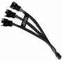 RGB jaoturkaabel Alphacool 18679 Must Plast 150 mm