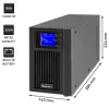 Katkematu toiteplokk QOLTEC 53981 On line 2kVA, 2000 VA võimsus