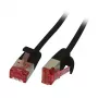 patch-kaabel RJ45 CAT6 250Mhz 0,15m must U/FTP õhukeline Ümmargune d 3,6mm - Kaabel - Võrk (S217270)