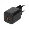 Väline võrguadapter IBOX ILUC42B 12V 2A, 33W, USB-A + USB-C PD3.0, QuickCharge 3.0, universaalne