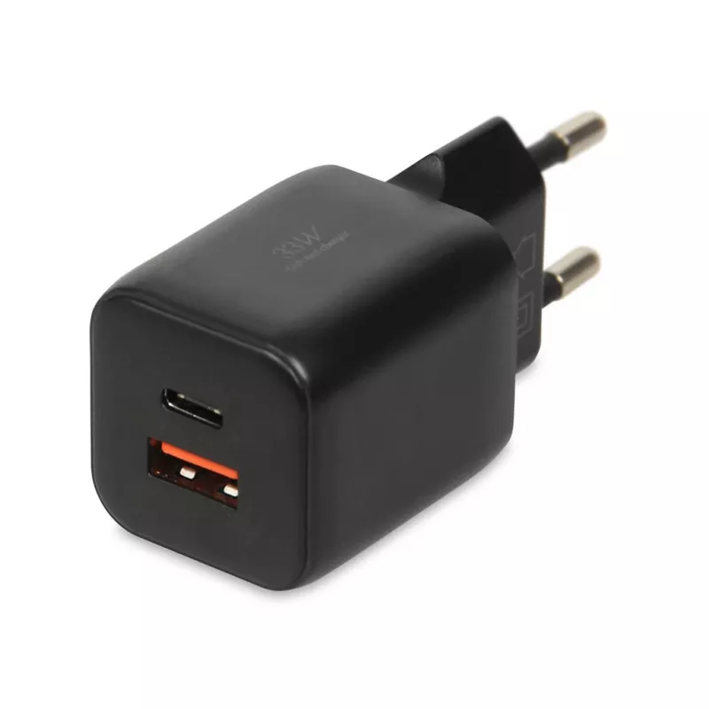 Väline võrguadapter IBOX ILUC42B 12V 2A, 33W, USB-A + USB-C PD3.0, QuickCharge 3.0, universaalne