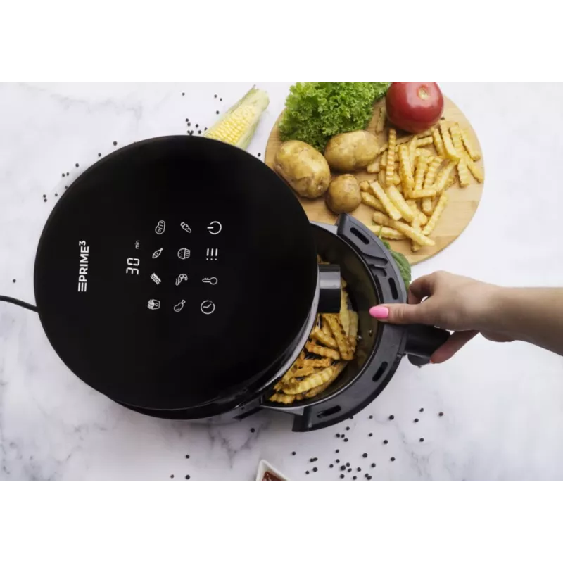 Õhufritüür PRIME3 SAF31 ? 2.5 L, 1200 W, kuumaõhu rasvavaba fritüür, must