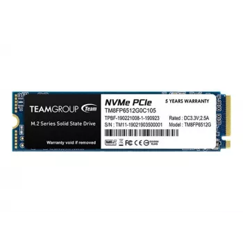 SSD-ketas Team Group 512 GB M.2 PCI Express 3.0 NVMe MP33