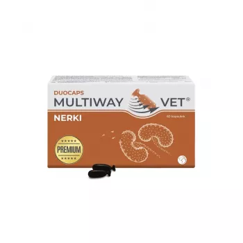Toidulisandi kapslid JM Sante Multiway Vet Duocaps Kidneys koertele ja kassidele, 60 tk, 150 g pappkarbis