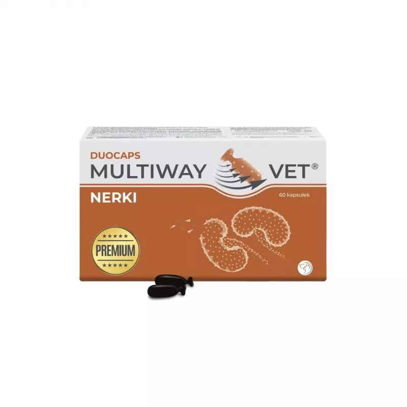 Toidulisandi kapslid JM Sante Multiway Vet Duocaps Kidneys koertele ja kassidele, 60 tk, 150 g pappkarbis