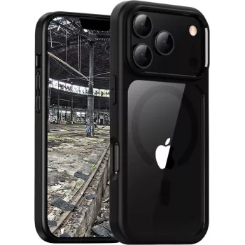 Telefonikott jt berlin BackCase JT Berlin Pankow Hybrid MagSafe Apple iPhone 17 Pro Max, must läbipaistev