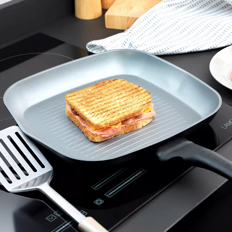 Grillpann Russell Hobbs RH01861EU7 28 cm Crystaltech – mittenakkuva keedupinnaga, lame grillpann