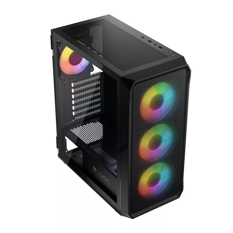 Arvutikorpus Logic Concept Portos ARGB ATX Must