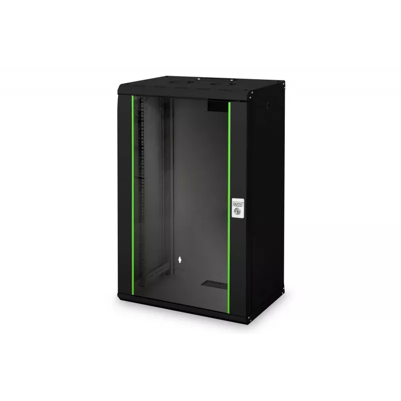 Digitus Unique DN-19 20-U-SW - kapp - võrgukapp - sobib seinapaigalduseks - must, RAL 9005 - 20U - 48,3 cm (19) (DN-19 20-U-SW)