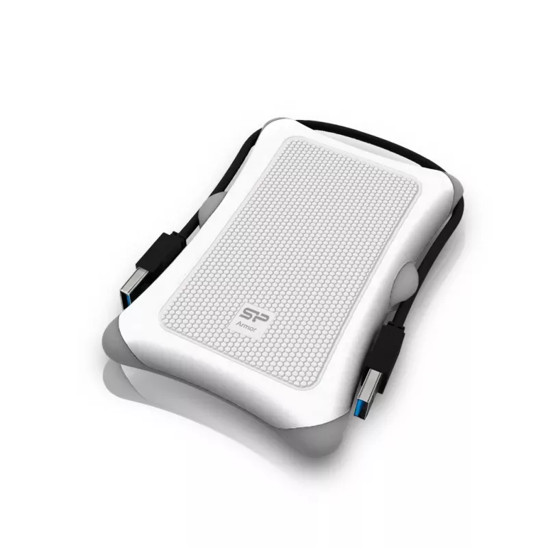 Väline kõvaketas Silicon Power Armor A30 2TB 2.5 tolli USB 3.2 Gen 1, valge, löögikindel, 256‑bitine AES