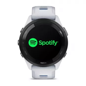 Nutikell GARMIN Forerunner 265 — 46 mm GFRP korpus, AMOLED 1.3 tolli, GPS/GLONASS/Galileo, 15-päevane aku, 5 ATM, silikoonist rihm