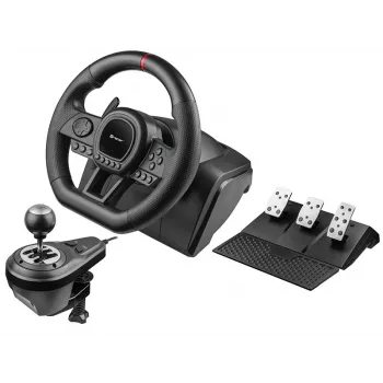 Manuaalkäigukasti vahetaja TRACER TRAJOY47345 — juhtmega 6-ühes simracing-kontroller, 1,8 m kaabel, must, ergonoomiline libisemiskindel käepide, 270° pöörlemine
