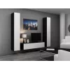 Cama elutoa mööblikomplekt VIGO 9 must/valge läikiv