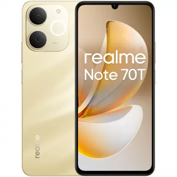 realme Note 70T 17,1 cm (6,74 tolli) Dual SIM Android 15 4G USB USB-C 4 GB 128 GB 6000 mAh kuldne