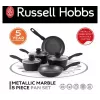 Viieosaline Russell Hobbs pannikomplekt Metallic Marble RH02814EU7 — mittenakkuva kattega, erinevad suurused