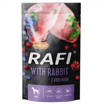 RAFI märg koeratoit küülikuga 500 g kotike
