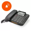 Gigaset DL380 juhtmega telefon, must