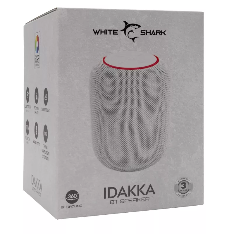 Kaasaskantav kõlar White Shark GBT-619 Idakka Valge