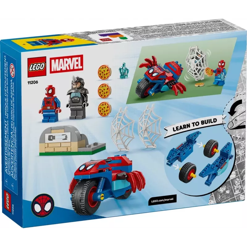 LEGO MARVEL 11206 Spidey mootorrattal vs. Rhino