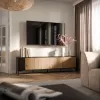 Cama MERCI RTV-kapp 200 x 40 x 54 cm must/tamm artisan