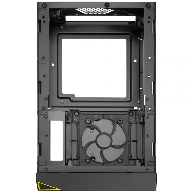 PC-korpus Sharkoon SHARK ZONE C10 Mini-ITX Must, Kollane