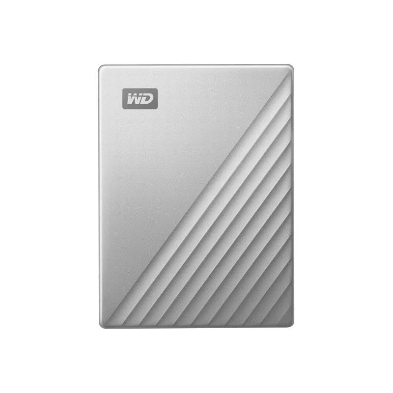 WD My Passport Ultra Mac WDBKYJ0020BSL - Kõvaketas - krüpteeritud - 2 TB - väline (kaasaskantav) - USB 3.0 (USB-C pistik) - 256-bit AES - hõbedane