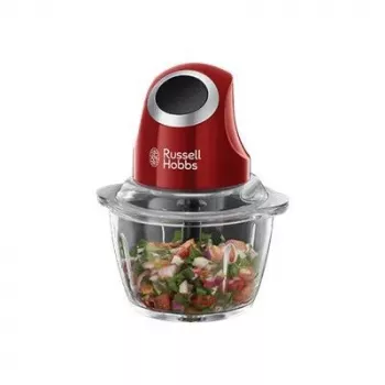 Elektriline köögihakkija Russell Hobbs 24660-56 — 1 L klaaskann, 200 W, punane