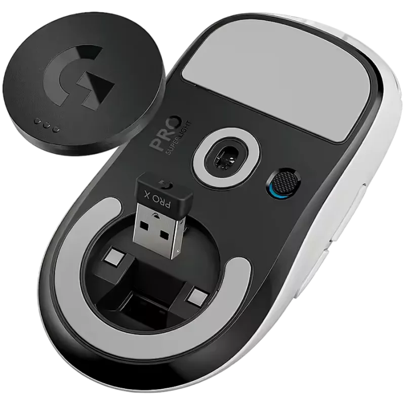 LOGITECH G PRO X SUPERLIGHT 2c compact wireless gaming hiir - Valge - 2.4GHZ - EER2-933