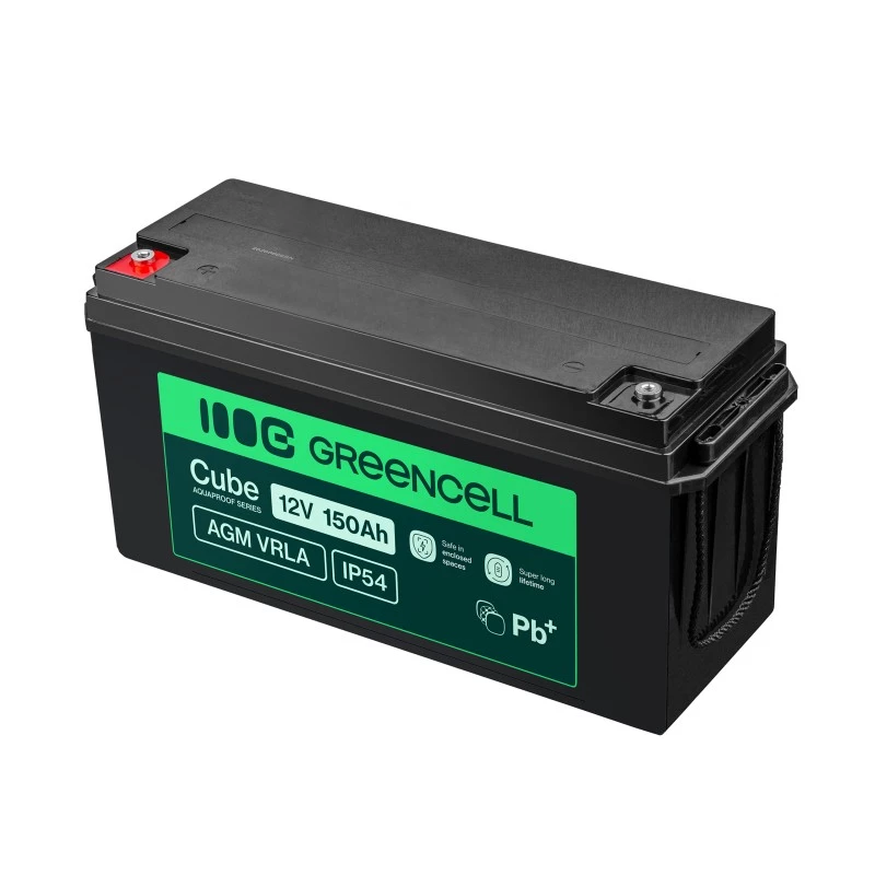 AGM aku Green Cell AGM12V150AH-J 12V 150Ah suletud pliiaku