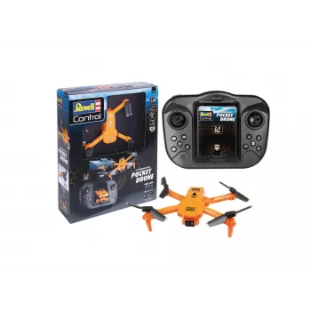 RC kvadrokopter REVELL Pocket Drone 23810 — 2,4 GHz, 4-kanaliline kaugjuhtimispult