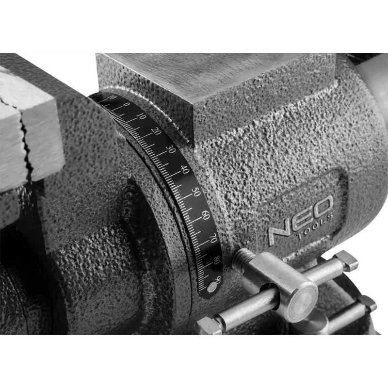 Pöörlev lukksepakruustang NEO tools 100 mm 360° – töölauale kinnitatav kruustang lukksepa- ja metallitööks, mudel 35-030