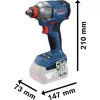 Löökmutrikeeraja Bosch GDX 18V-285 solo C — 18V juhtmeta, 285 Nm pöördemoment