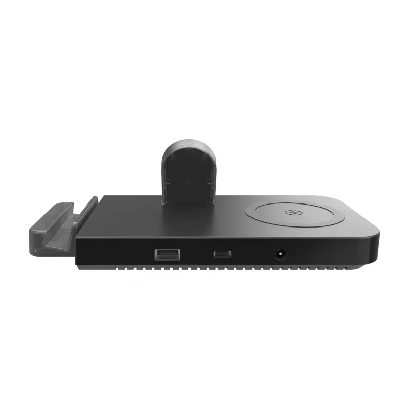 UNITEK MagMighty Combo 5 juhtmevaba laadimisalus kõrvaklappidele nutitelefonile nutikellale must USB kiirlaadimine